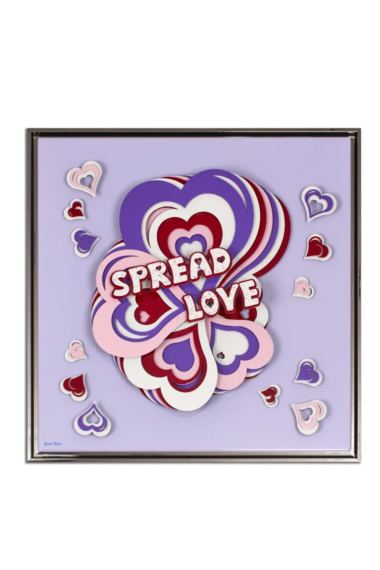 Spread Love · Pink & Purple by Yossi Shua